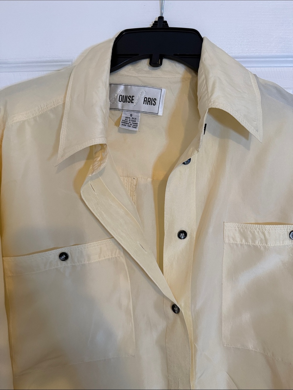 Aris Men's Light Cream Button-Down Shirt